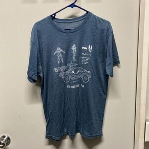 Halo Master Chief Blue Shirt Xlarge